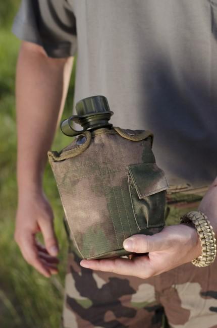 MFH Victory ploscă de câmp HDT camo FG 1l, model