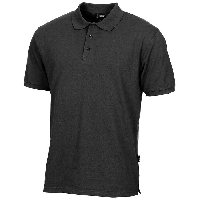 MFH tricou polo cu mânecă scurtă, negru