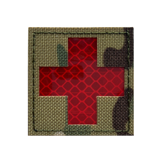 WARAGOD Reflective Fabric Cross Medic emblemă Multicam Patch