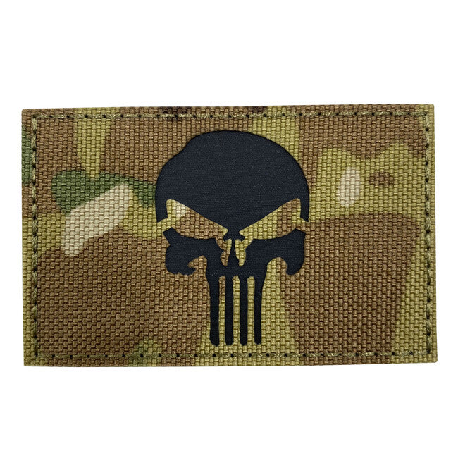 WARAGOD Reflective Fabric Punisher Patch emblemă Multicam