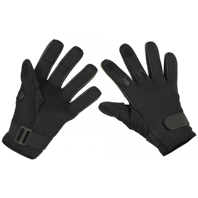 MFH mănuși Mesh din neopren, negre