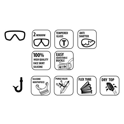 Schildkröt® Palau set pentru snorkeling