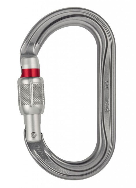 Petzl OK carabinieră Screw Lock ovală cu blocare cu șurub