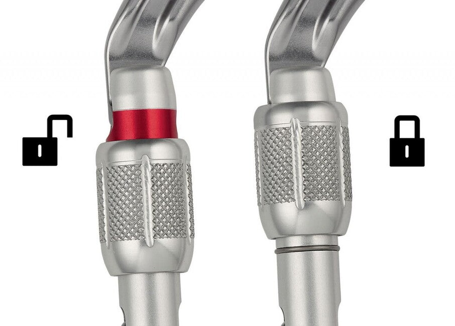 Petzl OK carabinieră Screw Lock ovală cu blocare cu șurub