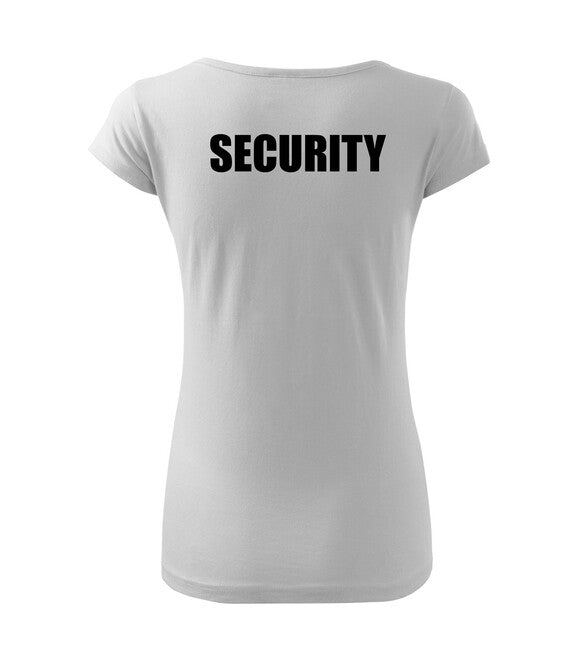 DRAGOWA SECURITY tricou pentru femei cu inscripție, alb