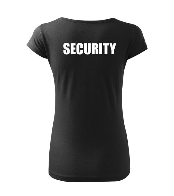 DRAGOWA SECURITY tricou pentru femei cu inscripție, negru