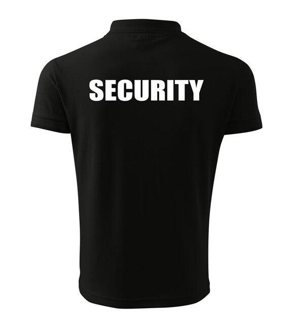 DRAGOWA SECURITY tricou polo, negru