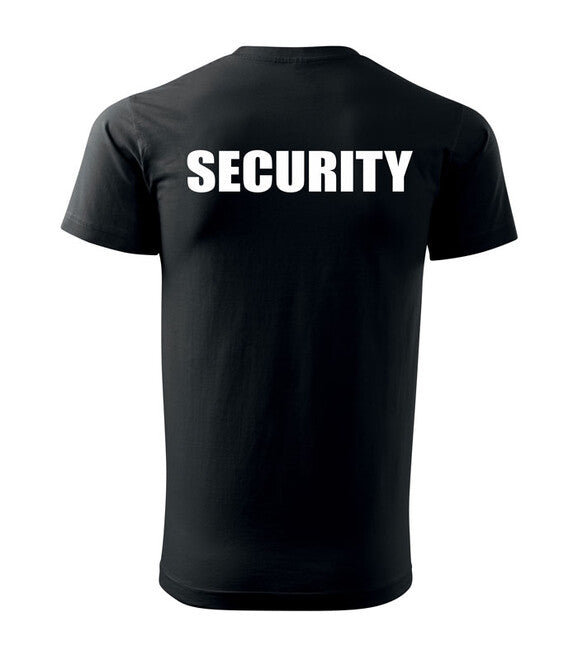 DRAGOWA tricou cu inscripție SECURITY, negru