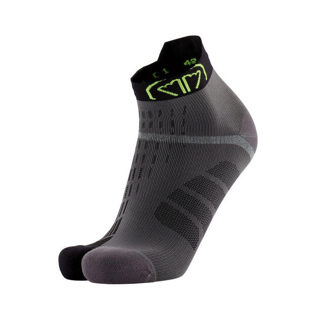 Sidas T-Free Run șosete, gri/negru