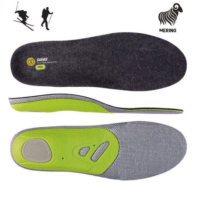 Sidas 3Feet Merino Mid branțuri pentru pantofi