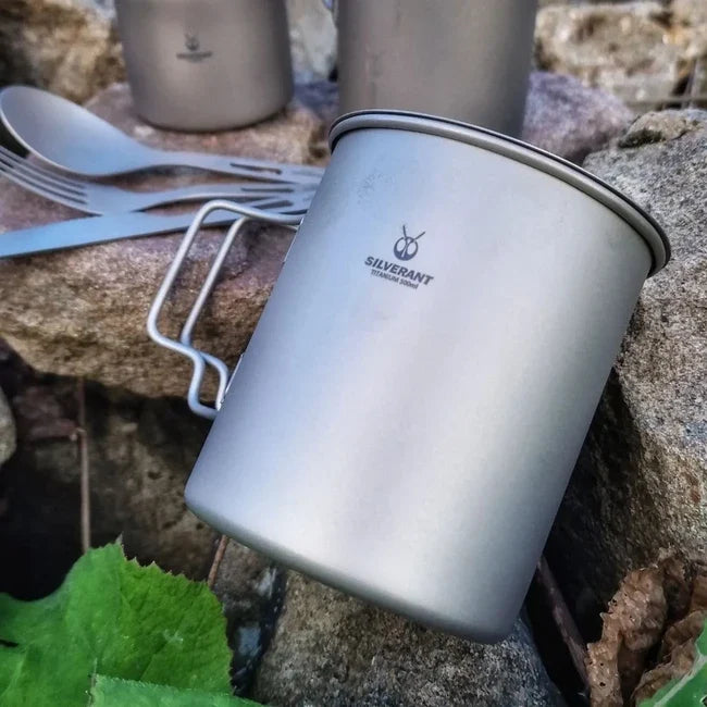 Silverant cană din titan cu capac 500 ml