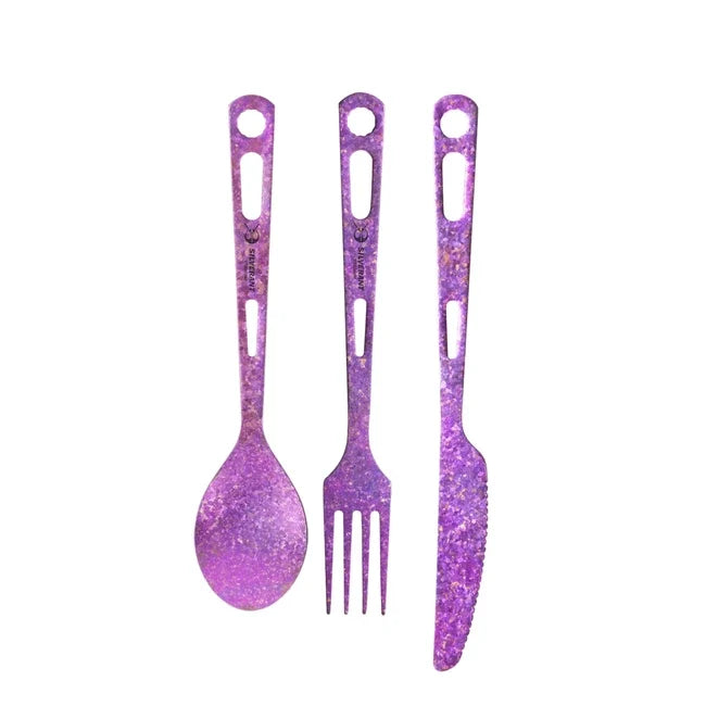 Silverant tacâmuri din titan, violet