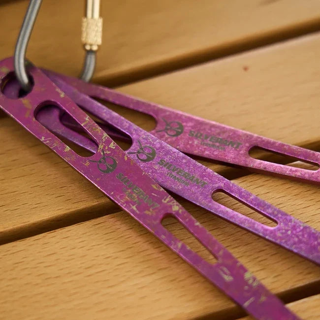 Silverant tacâmuri din titan, violet