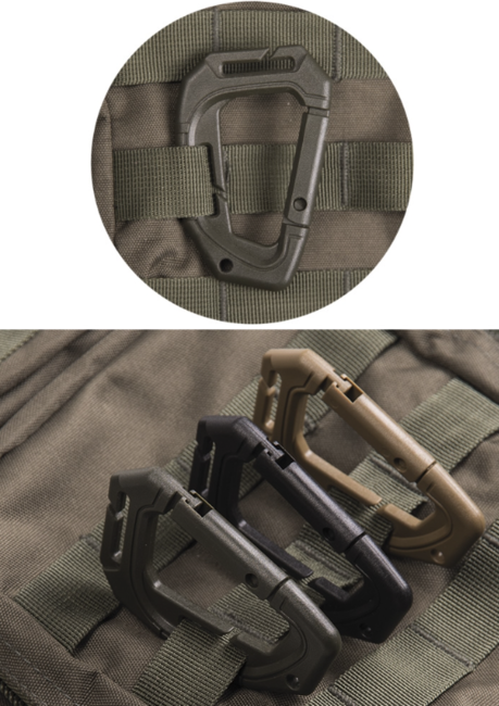 Mil-Tec MOLLE carabinieră din plastic tactică, oliv 2buc