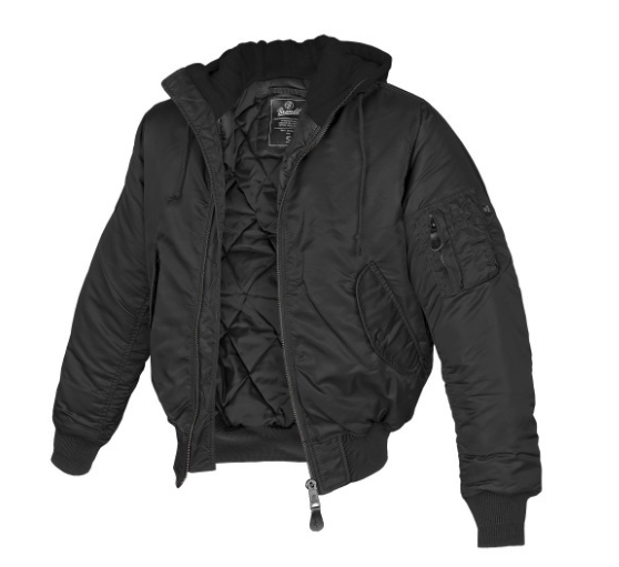 Brandit MA1 Hooded bomber geacă, neagră