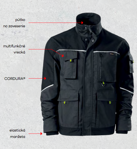 Rimeck Ranger geacă de lucru Cordura®, gri