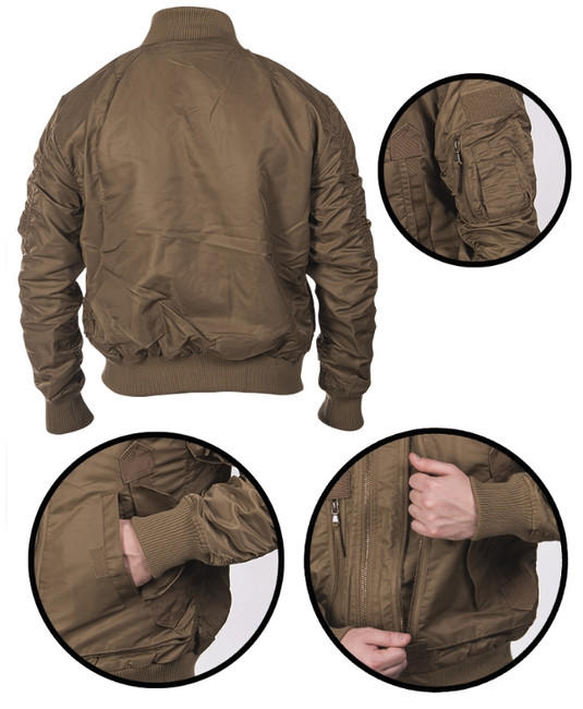 Mil-Tec US Tactical geacă pilot, Coyote
