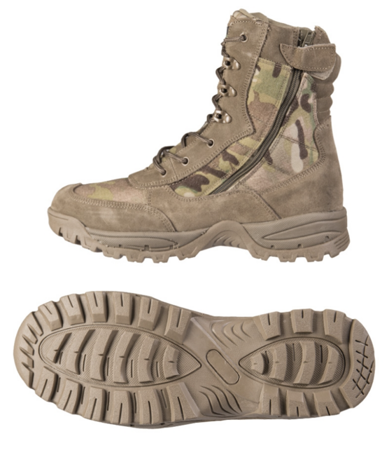 Mil-Tec încălțăminte tactică cu fermoar, Multicam