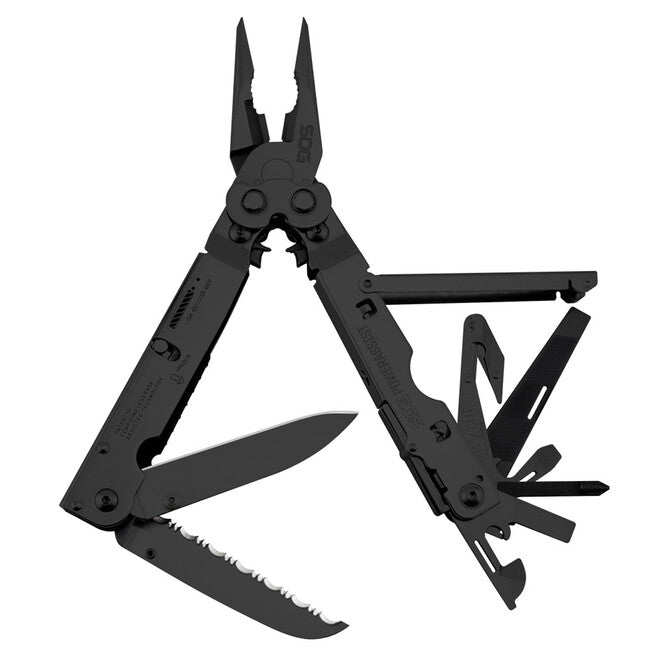 SOG POWERASSIST multitool Multi-Tool, Black Oxide, NYLON SHEATH