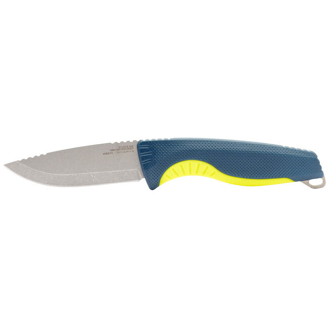 SOG AEGIS FX cuțit cu lamă fixă, Indigo & Acid Yellow