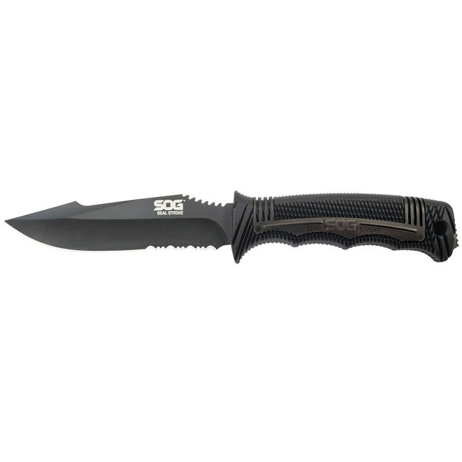 SOG SEAL STRIKE cuțit fix - Black TINI, teacă de lux