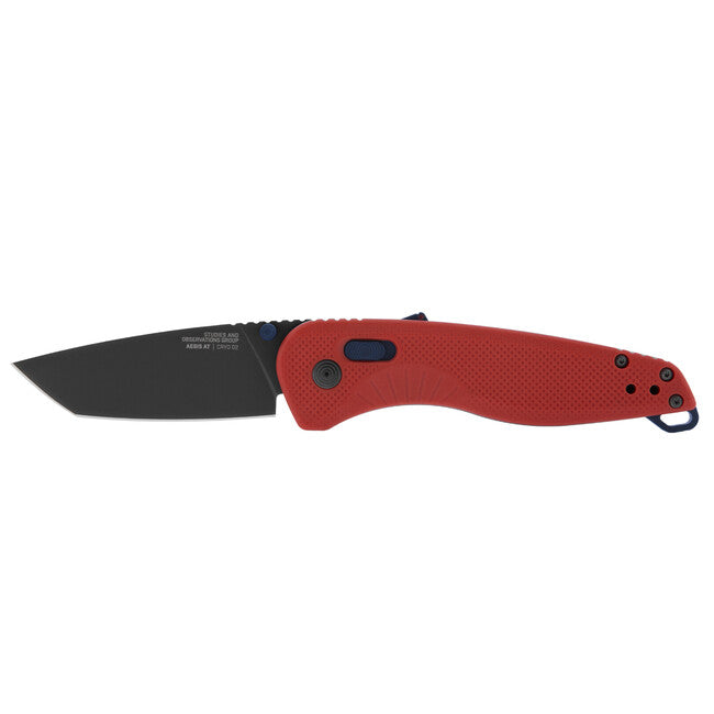 SOG AEGIS AT briceag tanto, Rescue Red & Indigo