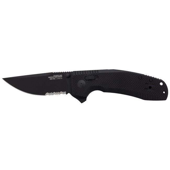 SOG SOG-TAC XR briceag Blackout Partially Serrated