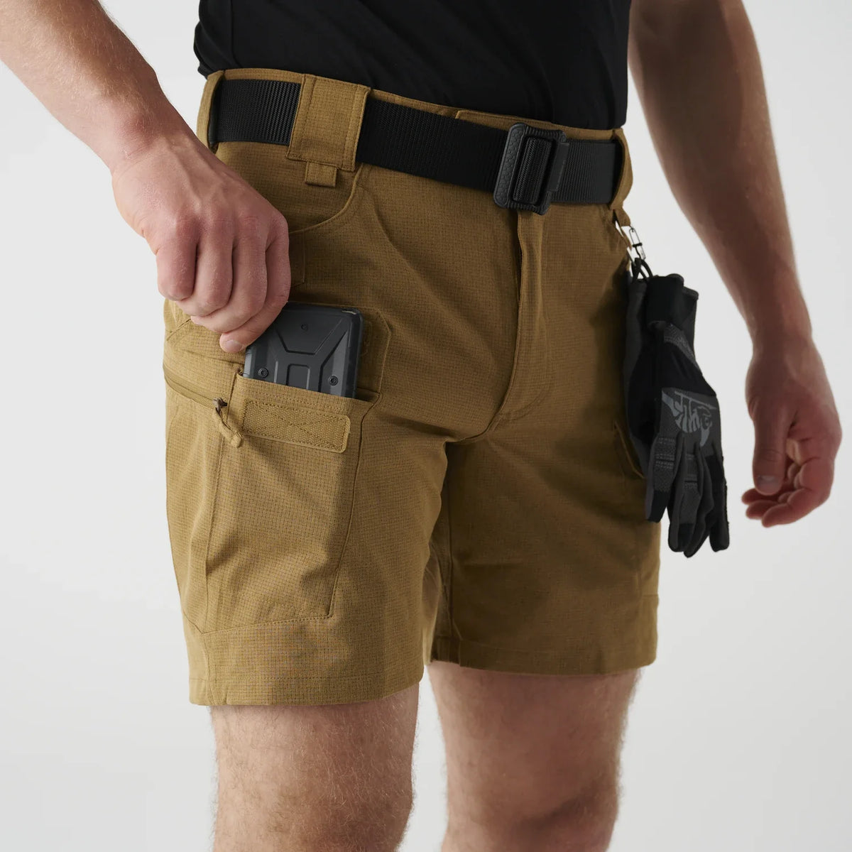 Helikon-Tex OTS Ultra AeroTech kraťasy, coyote – detail 3