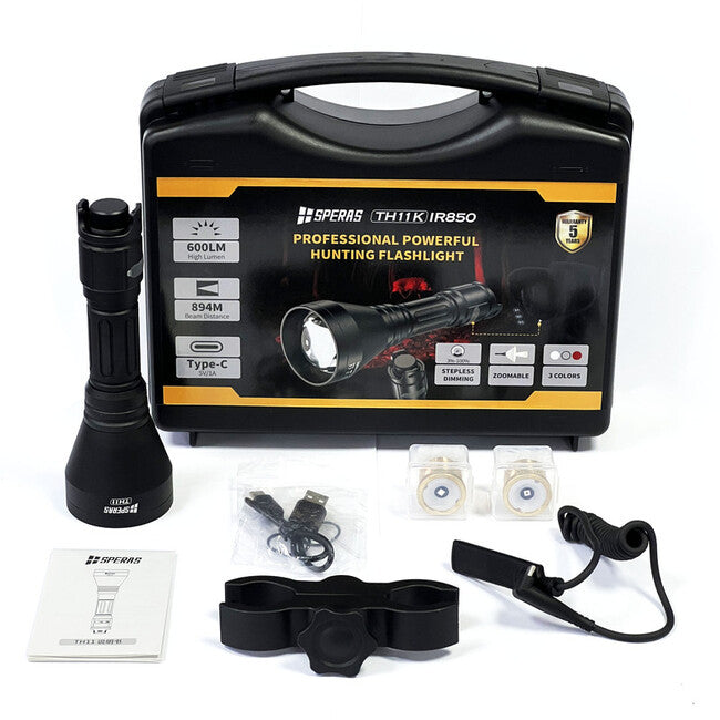 Speras TH11K set lanternă de vânătoare IR850