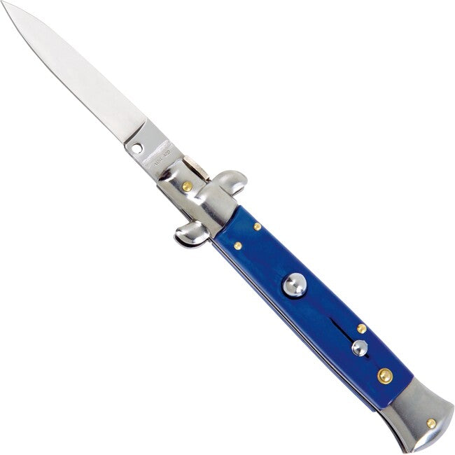Haller Spring Stiletto briceag, blau
