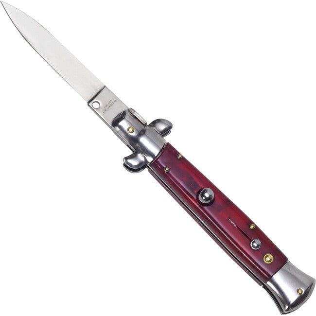 Haller Spring Stiletto briceag, roșu