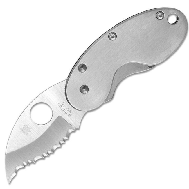 Spyderco Cricket briceag din oțel inoxidabil, 4,7 cm