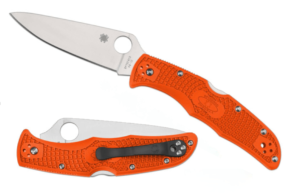 Spyderco Endura 4 briceag Flat Ground, portocaliu FRN 9,5 cm