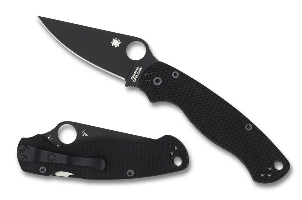 Spyderco Para Military 2 briceag 8,7 cm, negru integral, G10