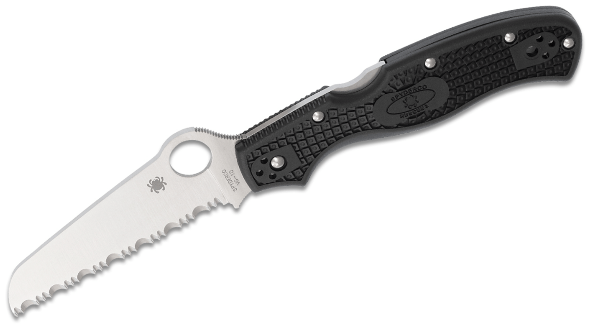 Spyderco Rescue 3 briceag de salvare FRN, negru, 9,3cm