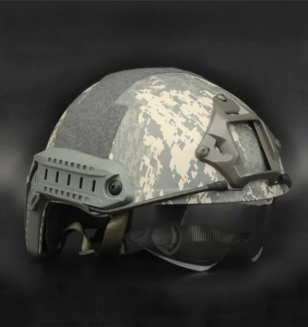 DRAGOWA Tactical Fast MH cască tactică cu ochelari Charger, ACU (fără certificare)