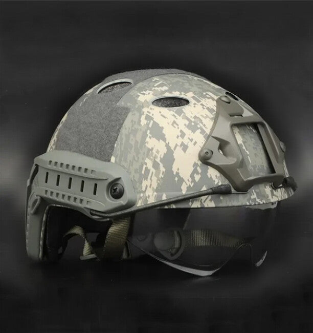 DRAGOWA Tactical Fast PJ cască tactică cu ochelari Bolt, ACU (fără certificare)