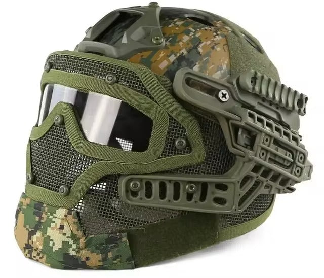 DRAGOWA Tactical Hammer cască tactică, Digital Woodland (fără certificare)