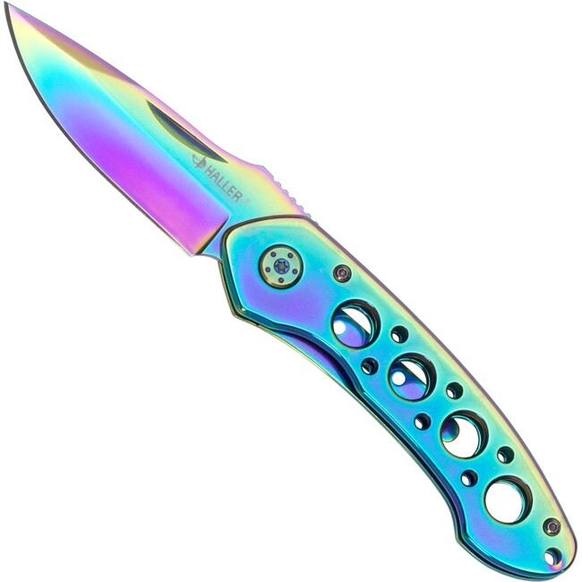 Haller Taschenme briceag Rainbow coating