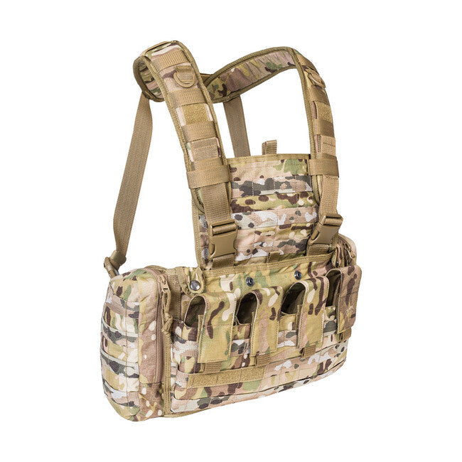 Tasmanian Tiger RIG MkII chest rig cu buzunare laterale, multicam