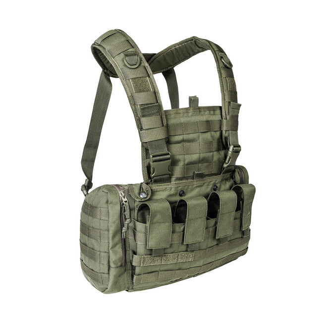 Tasmanian Tiger RIG MKII chest rig cu buzunare laterale, oliv