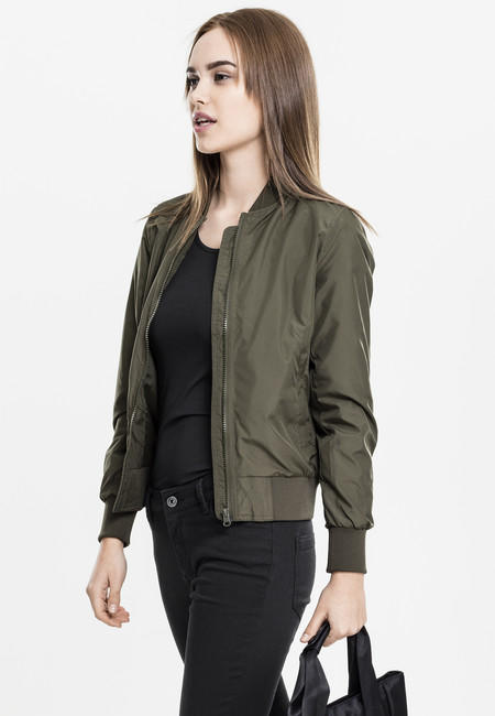 Urban Classics geacă bomber ușoară pentru femei, oliv