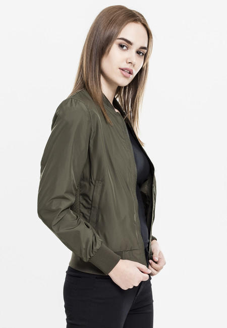 Urban Classics geacă bomber ușoară pentru femei, oliv