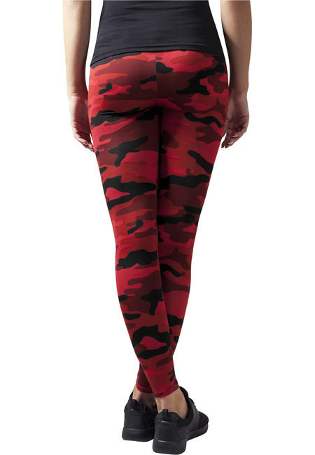 Urban Classics colanți pentru femei, Red camo