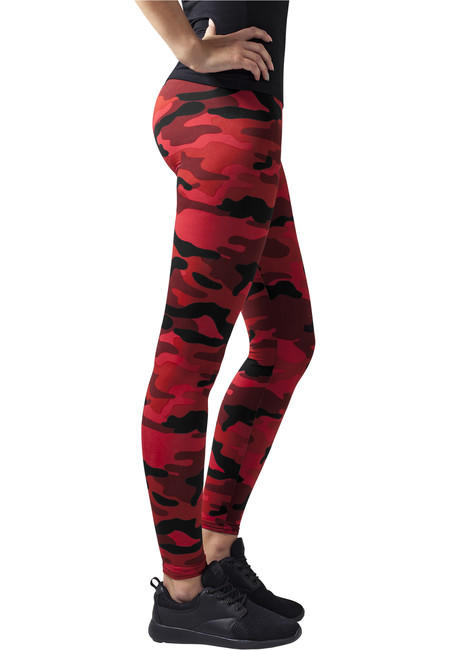 Urban Classics colanți pentru femei, Red camo