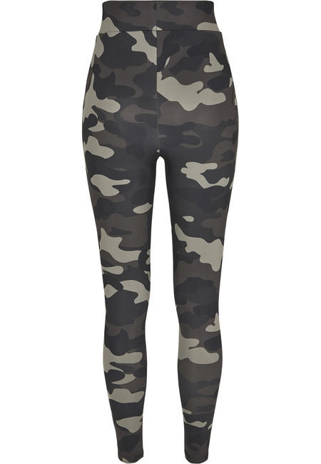 Urban Classics Camo Tech colanți pentru femei, dark camo