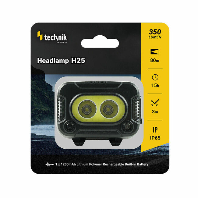 Technik lanternă frontală LED CREE XPG-2+LED COB cu cauciuc USB-C lumină roșie stroboscopic
