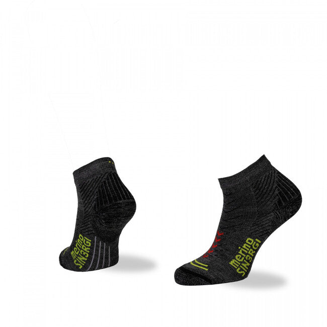 TEKO eco RUN 2.0 ENDURO șosete de alergare joase MERINO, gri deschis