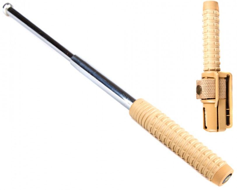 ESP baston 21" 53cm călit cromat mâner de culoare sable telescopic, călit, cromat, mâner de culoare sable