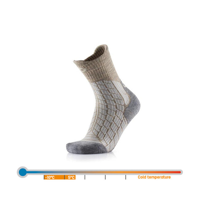 Therm-ic șosete de trekking pentru femei, bej/gri
